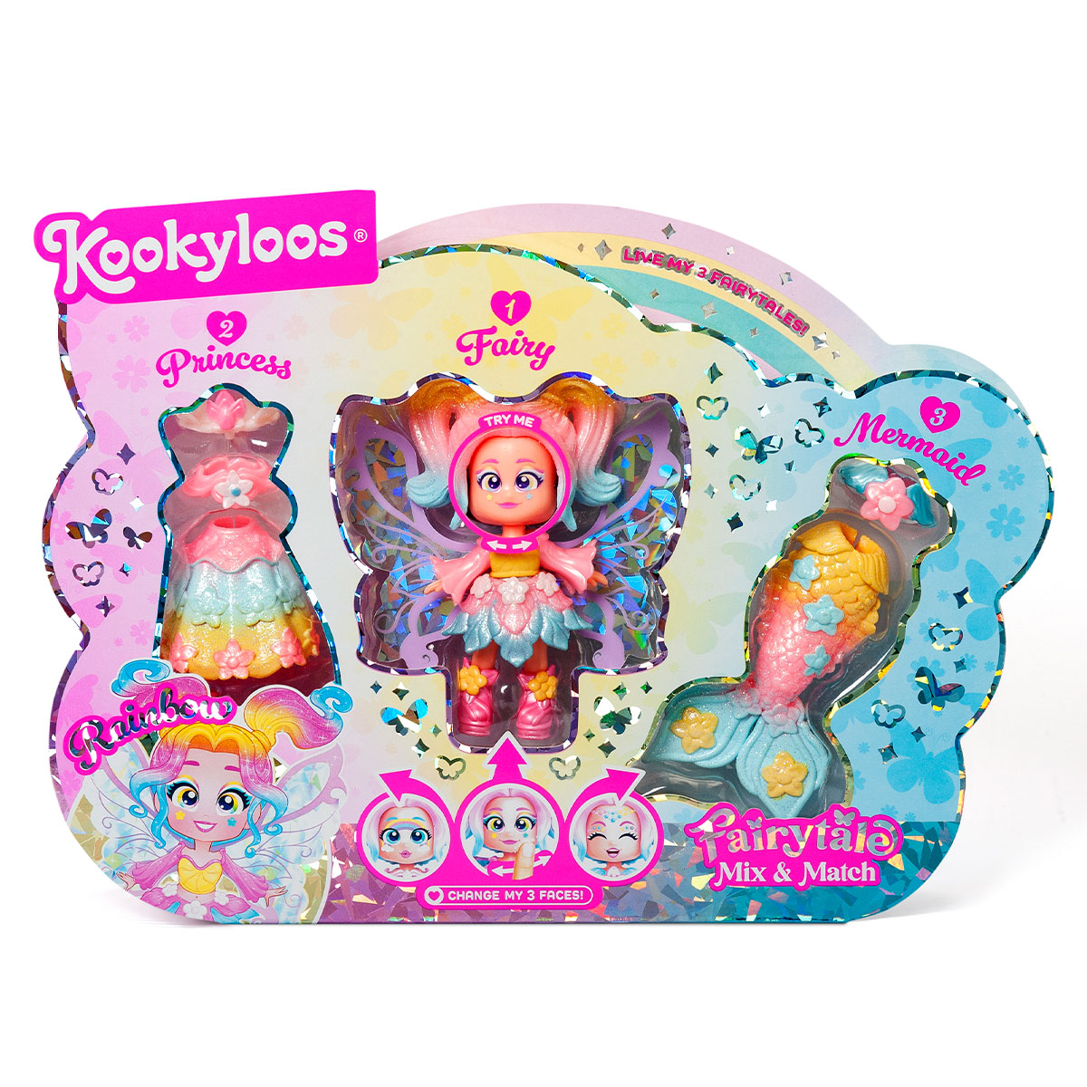 Kookyloos Doll Playset - Rainbow