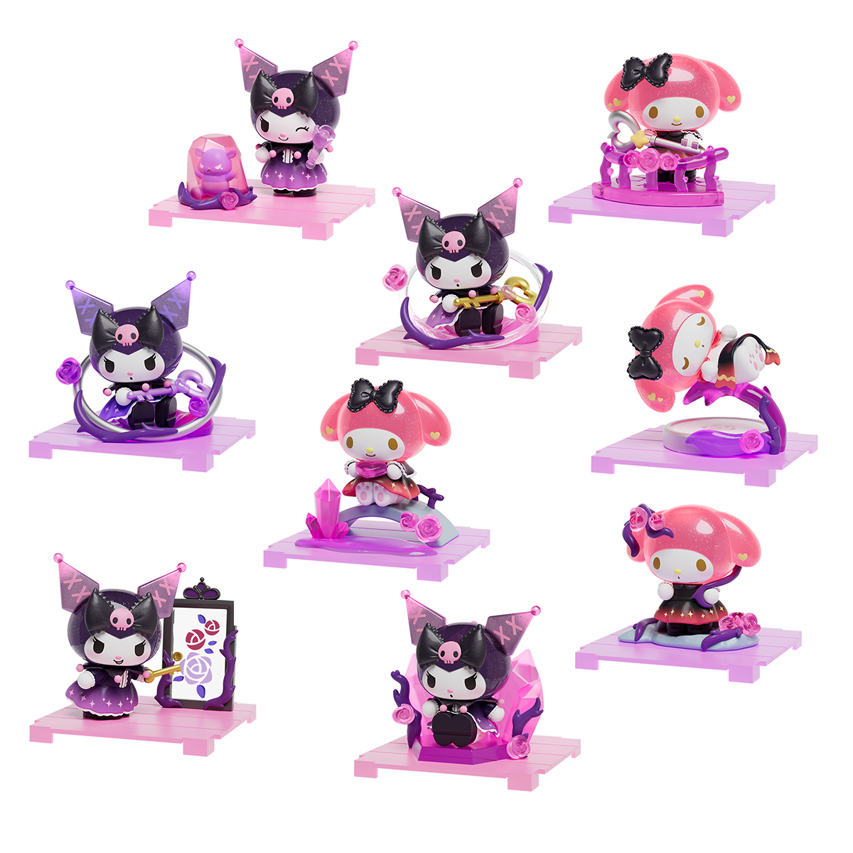 Pop Top Kuromi & My Melody - Flower Mystery Surprise Figurine