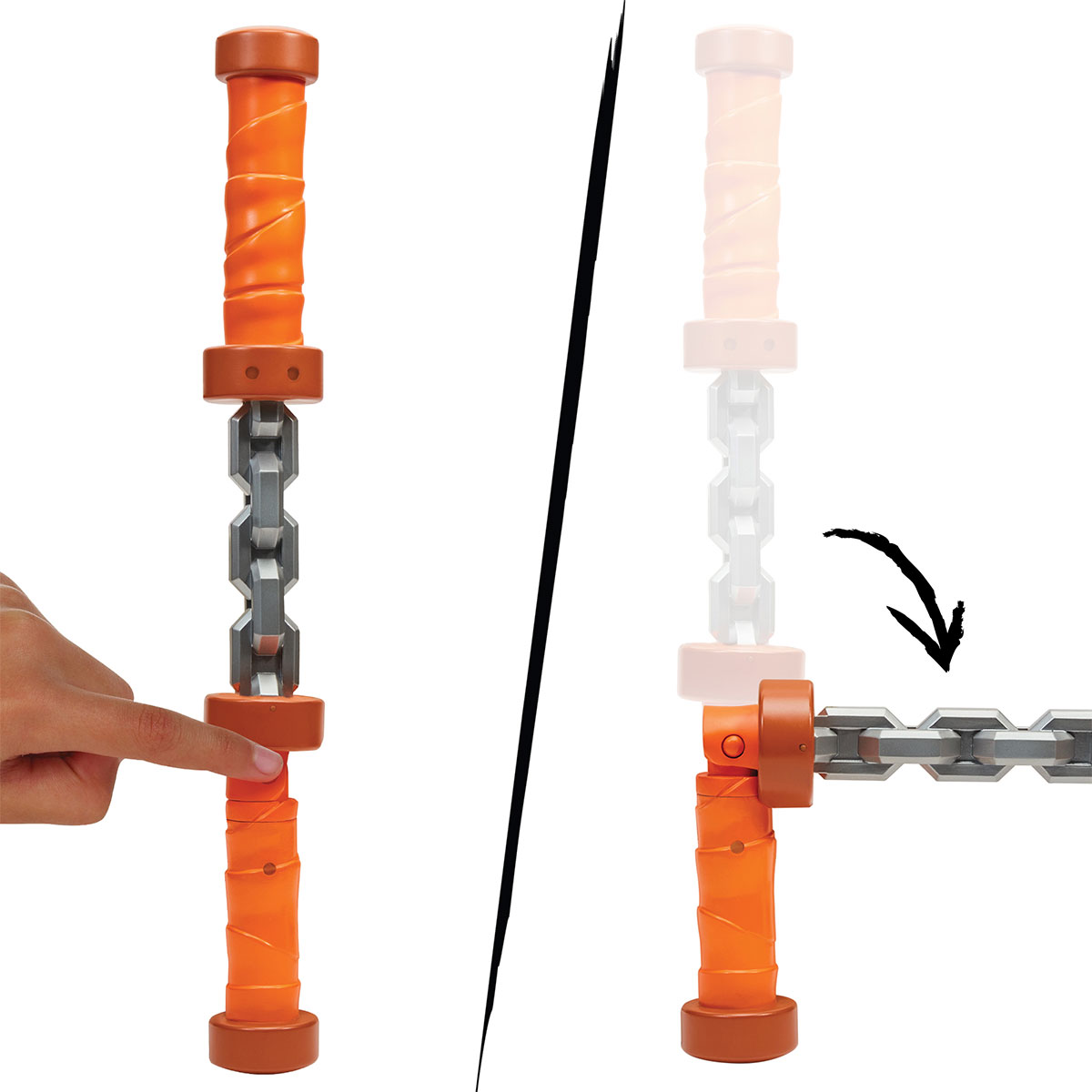 Movie III W3 Toy Weapon Set - Michelangelo's Nunchucks Spinning Punch Movie III W3 Toy Weapon Set - Michelangelo's Nunchucks Spinning Punch