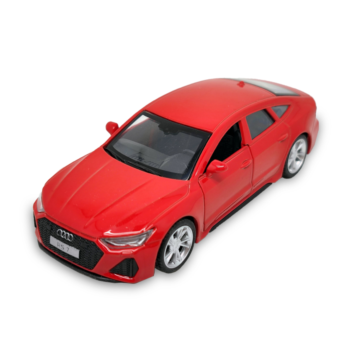 Car model: Audi RS 7 Sportback (red, silver)