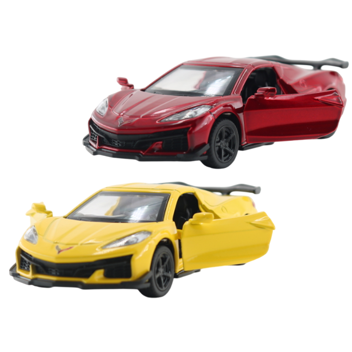 Car model: 2024 Chevrolet Corvette C8 Z06 (yellow, red)