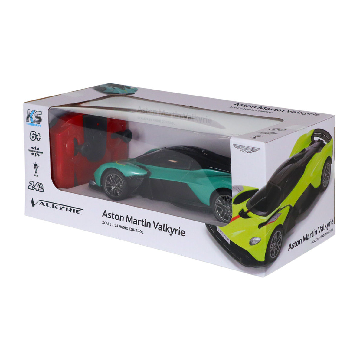 KS Drive RC Car - Aston Martin Valkyrie (1:24, 2.4 GHz, sage) KS Drive RC Car - Aston Martin Valkyrie (1:24, 2.4 GHz, sage)