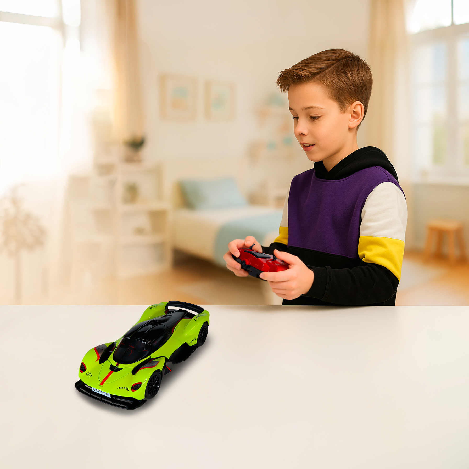 KS Drive Remote Control Car - Aston Martin Valkyrie (1:24, 2.4 GHz, Green)