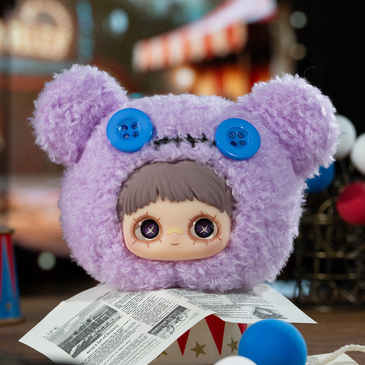 Коллекционная мягкая игрушка с кольцом POP TOP Hi TOY серии MayMei - Безумный цирк Коллекционная мягкая игрушка с кольцом POP TOP Hi TOY серии MayMei - Безумный цирк