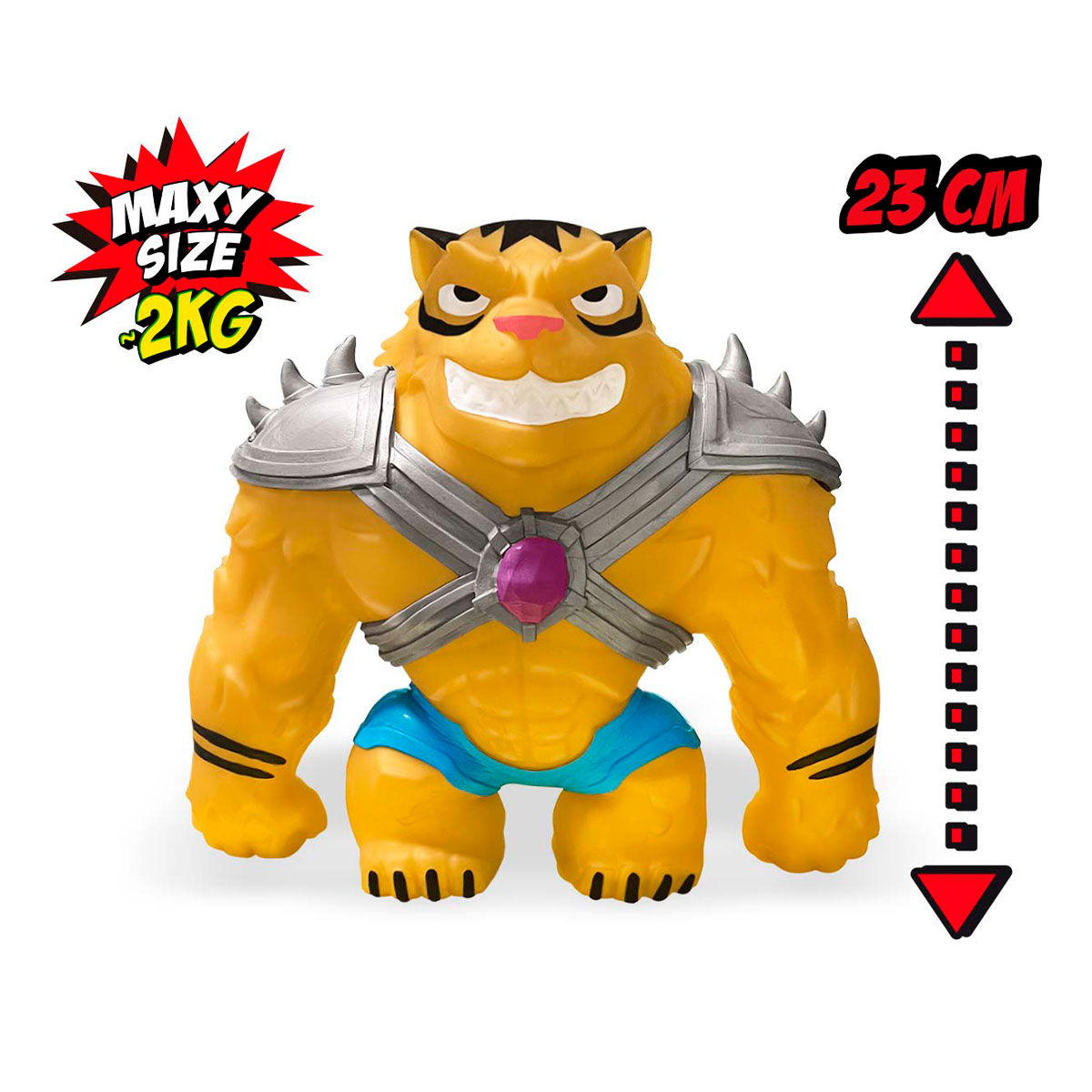 Elastikorps Maxy Fighter 3: Extra Force Stretch Toy - Golden Tiger