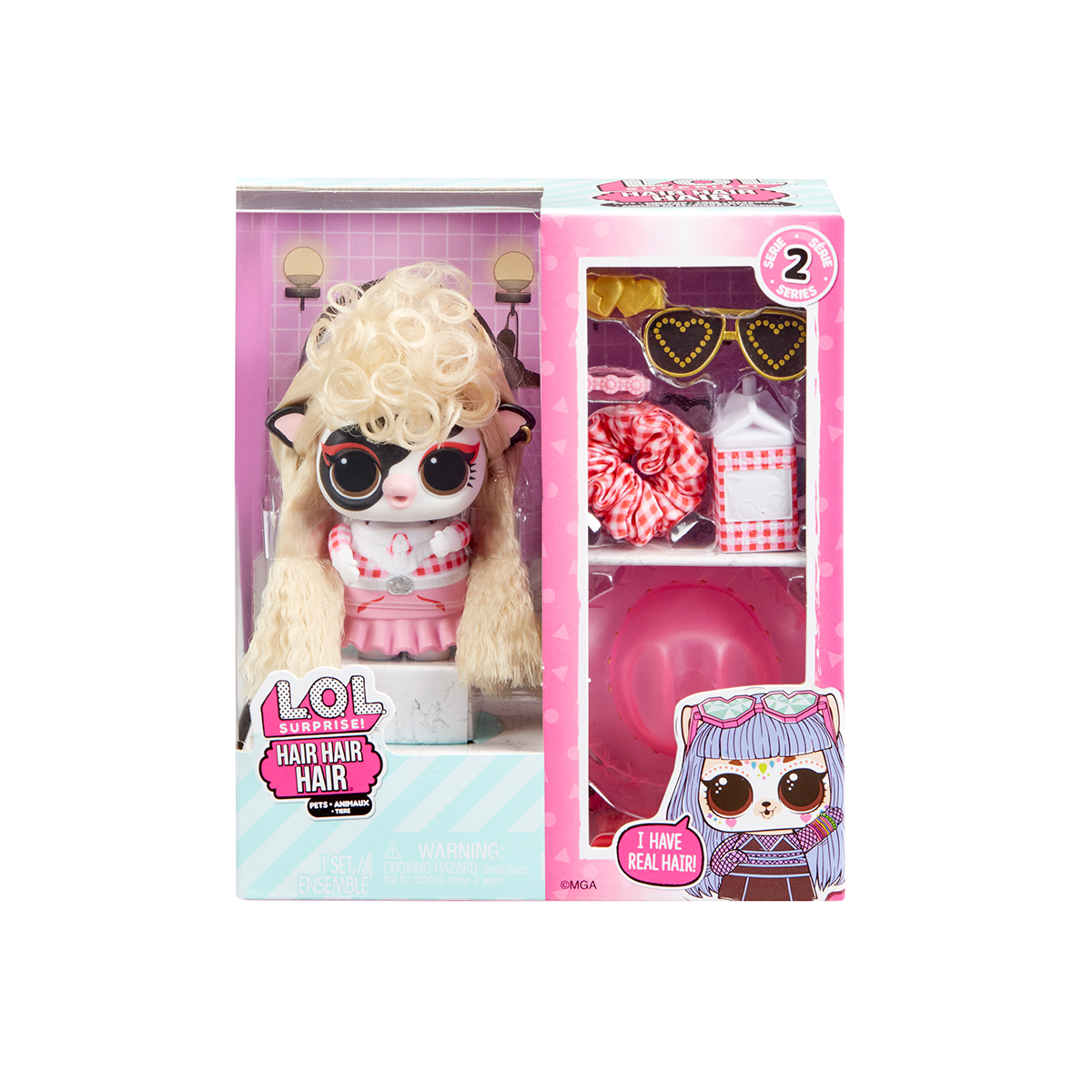 LOL Surprise! Hair & Hair Pet Playset – Stylish Hairstyles