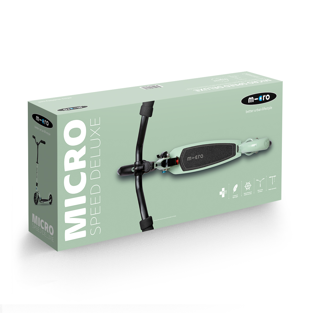 Самокат Micro серії Speed Deluxe - Колір зеленої глини