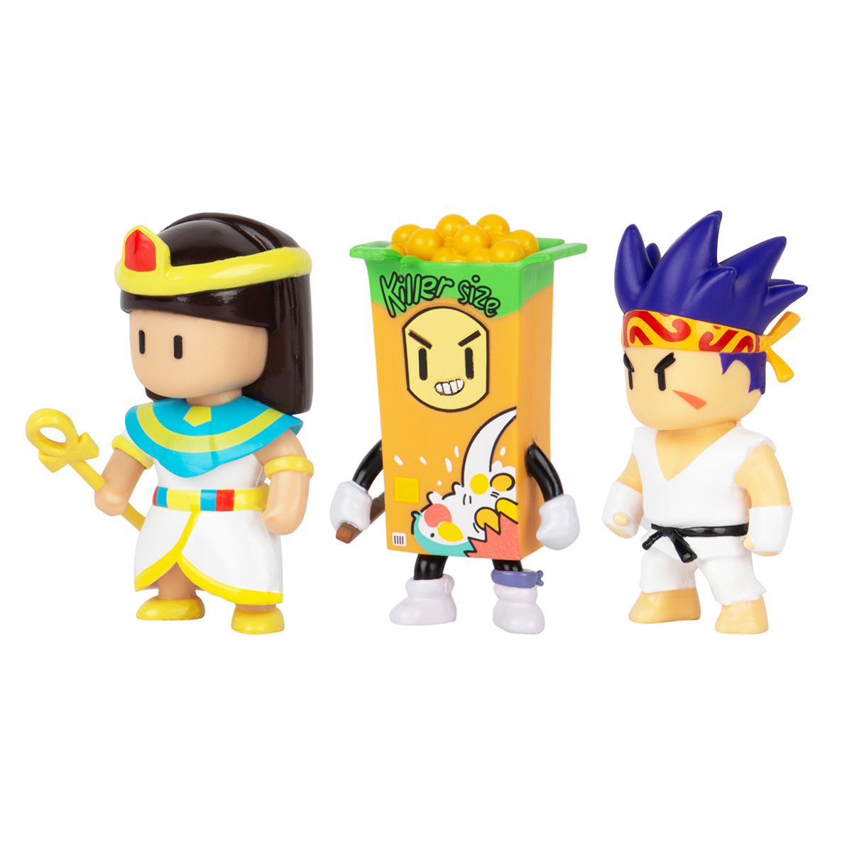 Stumble Guys Collector's Set - Sensei Firefist, Cleopatra, Killer.