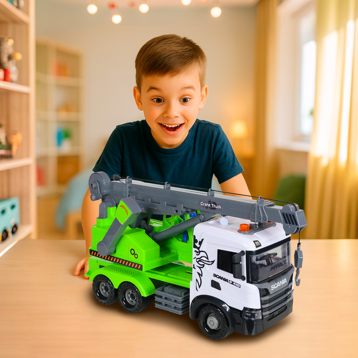 Mid Truck Series Model – Scania Crane (lights, sound)