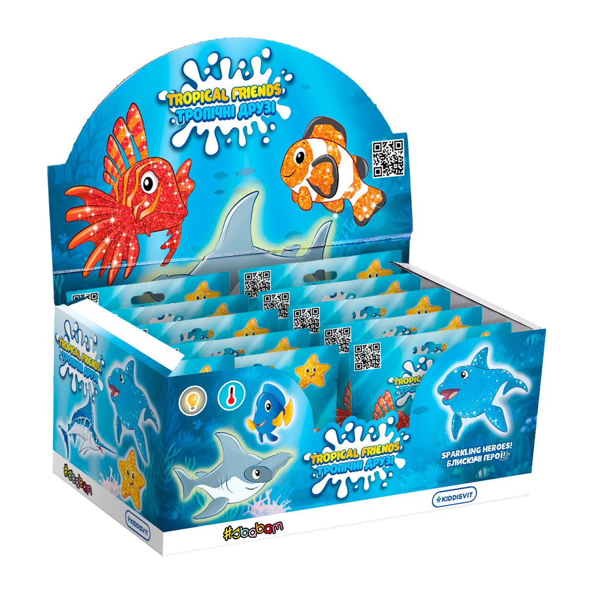 Jelly Animal Stretch Toy Display - Tropical Friends (8 pcs.)