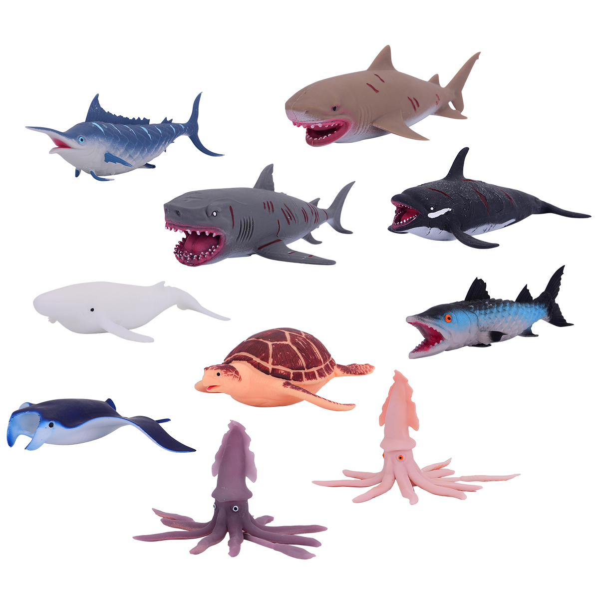 Animal Stretch Toy Display - Lords of the Ocean (10 pcs) Animal Stretch Toy Display - Lords of the Ocean (10 pcs)