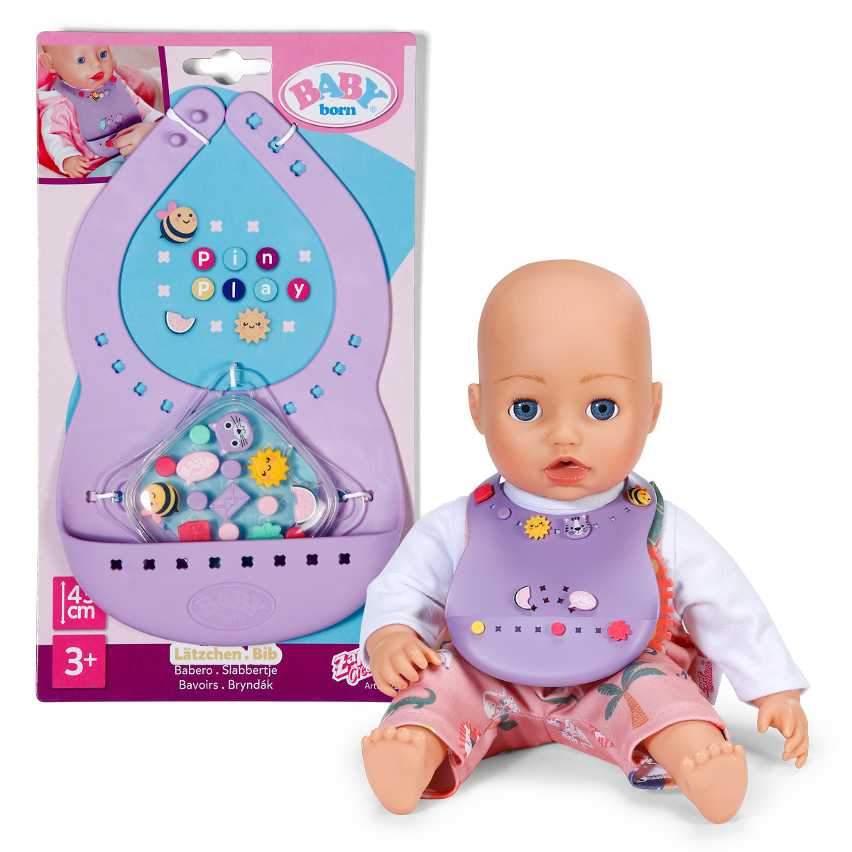Pinplay Baby Born Doll Bib – Stylish Feeding