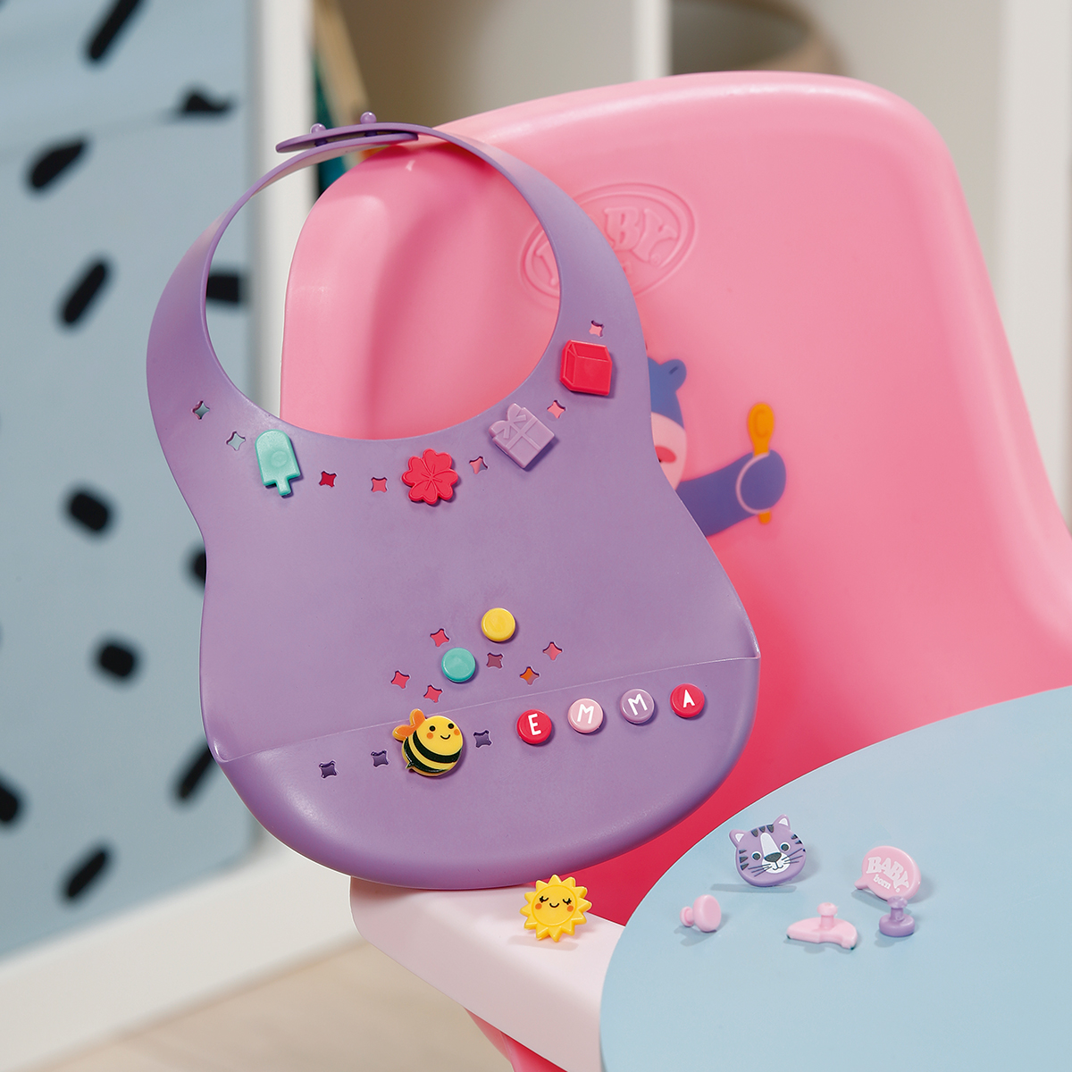 Pinplay Baby Born Doll Bib – Stylish Feeding