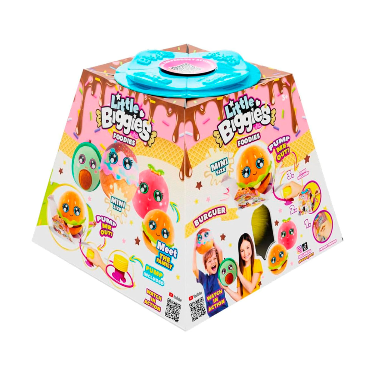 Игровой набор Biggies серии Little Foodies - Бургер (надувная игрушка, насос)