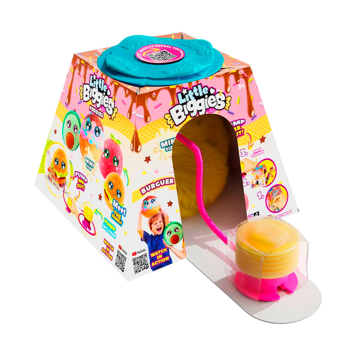Игровой набор Biggies серии Little Foodies - Бургер (надувная игрушка, насос)