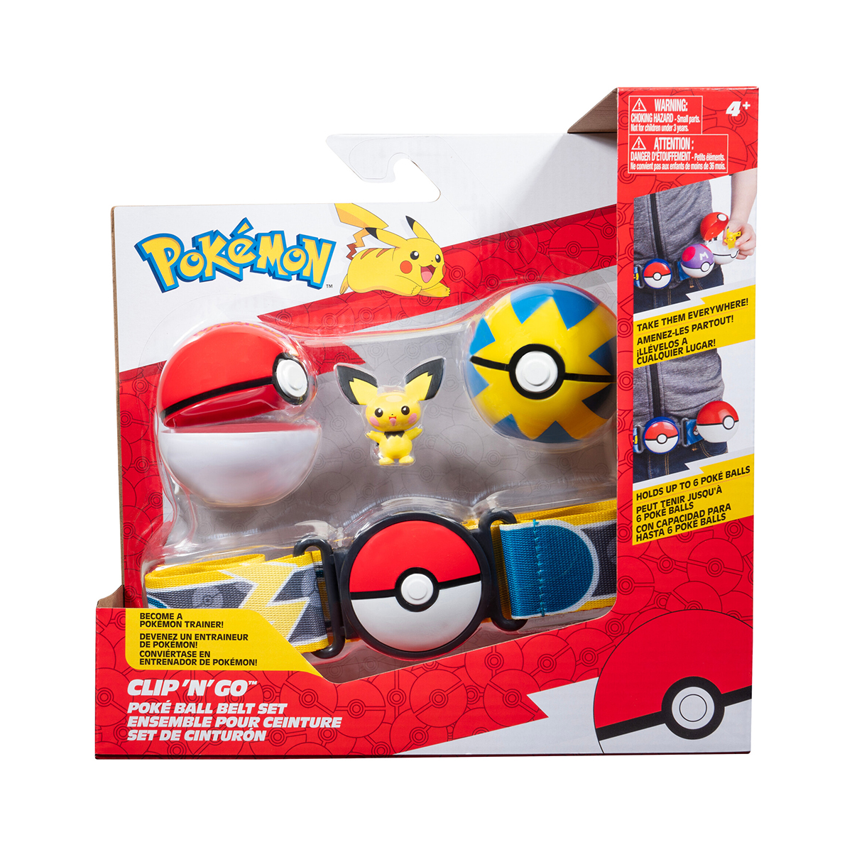 Pokemon W15 Game Set - Pichu Belt with Poké Balls