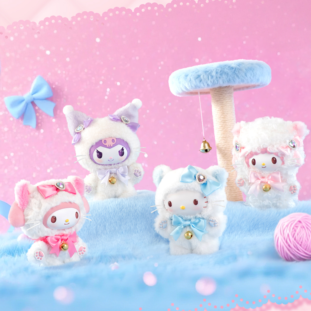 М'яка іграшка-сюрприз на кліпсі Pop Top Sanrio - Мрія з бантиком