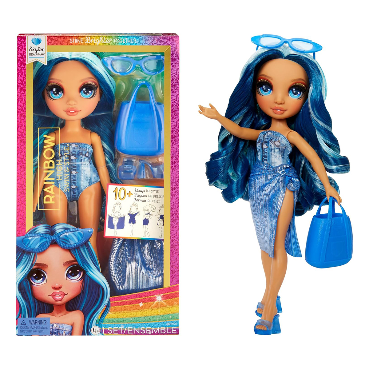 Rainbow High Swim & Style Doll - Skyler (with accessories)