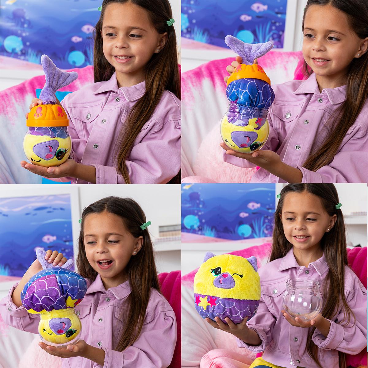 Misfittens W2 Plush Toy - Kitten in an Aquarium