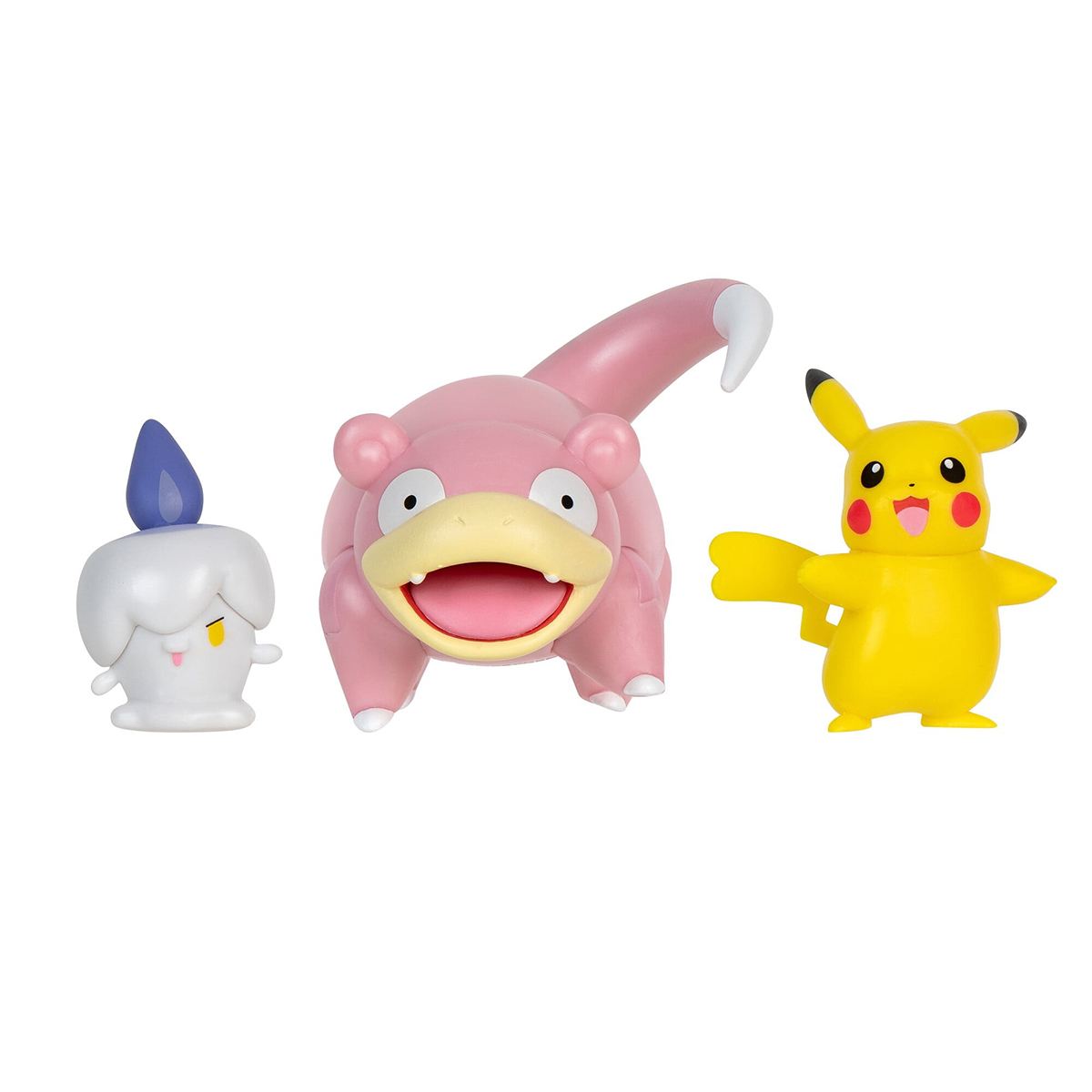Pokemon W18 Action Figure Set - Pikachu, Litwick, Slowpoke