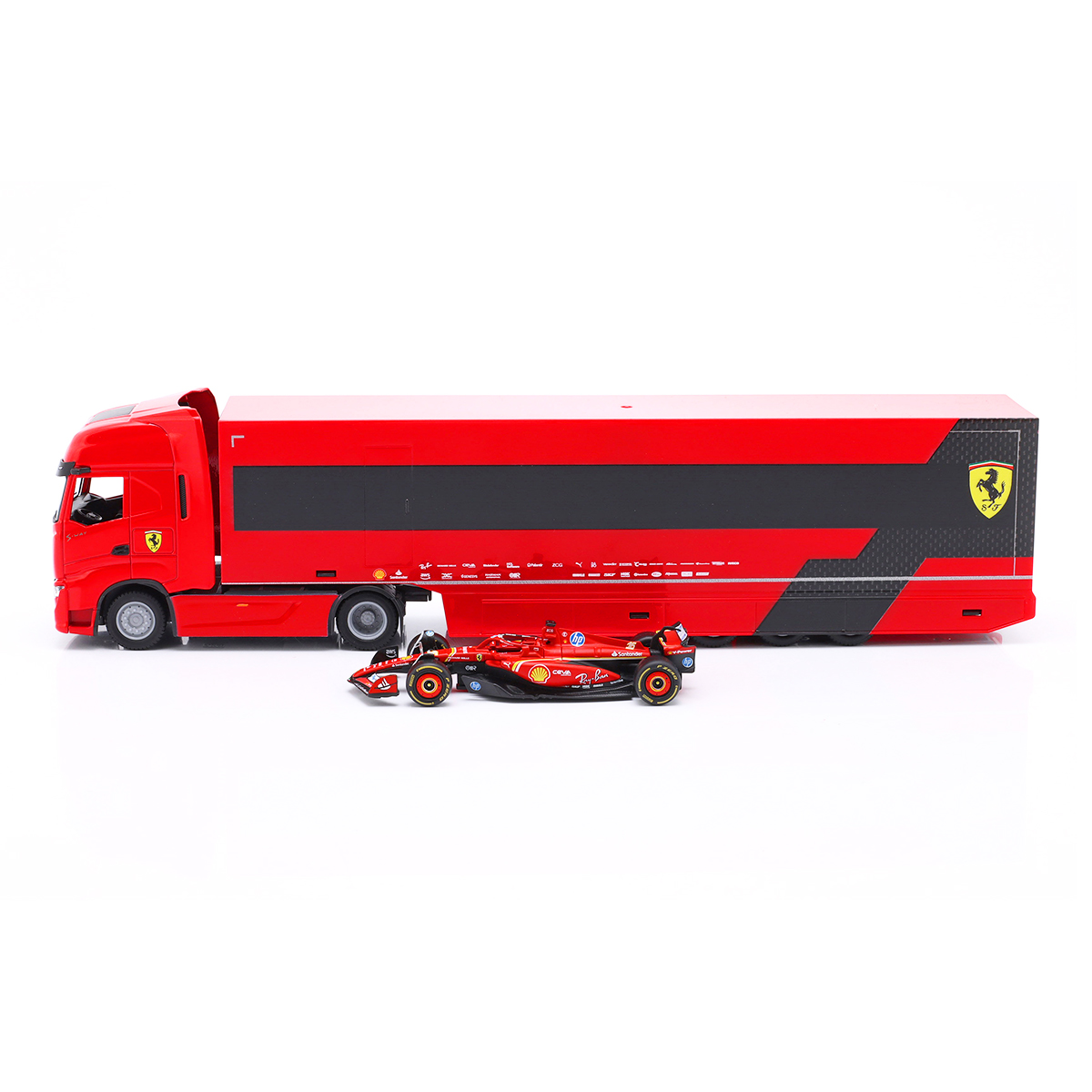 Playset - Iveco S-Way Truck and SF-24 Race Car (1:43)