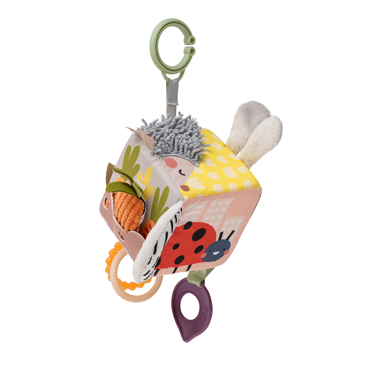 Educational toy cube collection Garden in the City - Hedgehog and Buryach