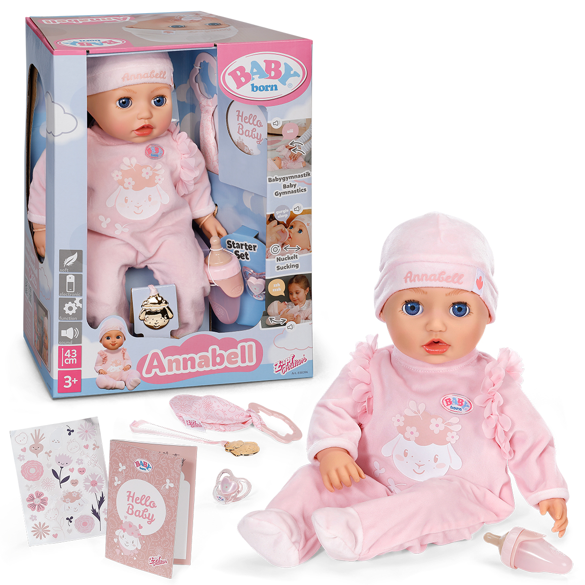 Интерактивная кукла Baby Born – Аннабель (43 см) Интерактивная кукла Baby Born – Аннабель (43 см)