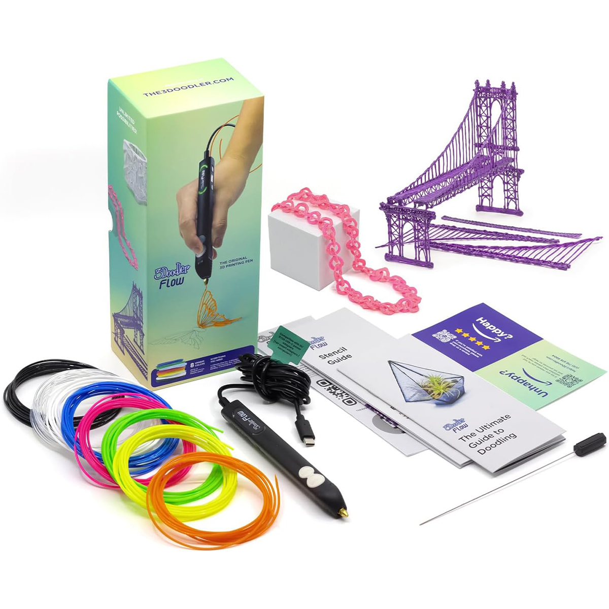 3Doodler Flow 3D Pen for Professional Use – Blue