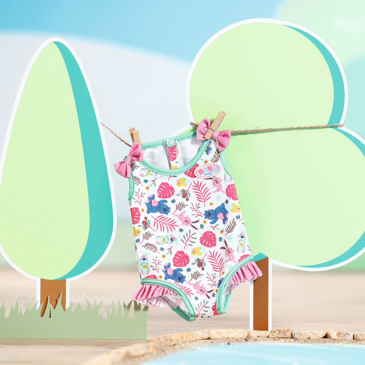 BABY Born Doll Clothes - Stylish Swimsuit (43 cm)