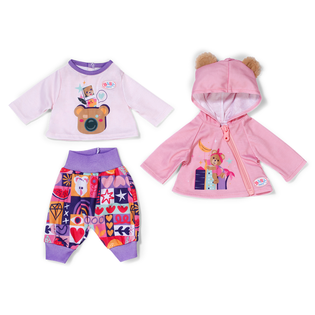 Baby Born Doll Outfit Set – Cute Teddy Bear (43cm)