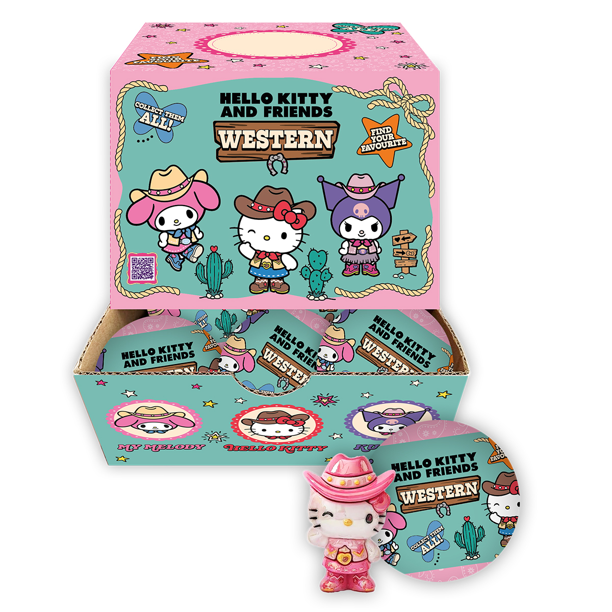 Cool Things Hello Kitty Series Hello Kitty Surprise Figurine Display - Western Stars (18 pcs.)