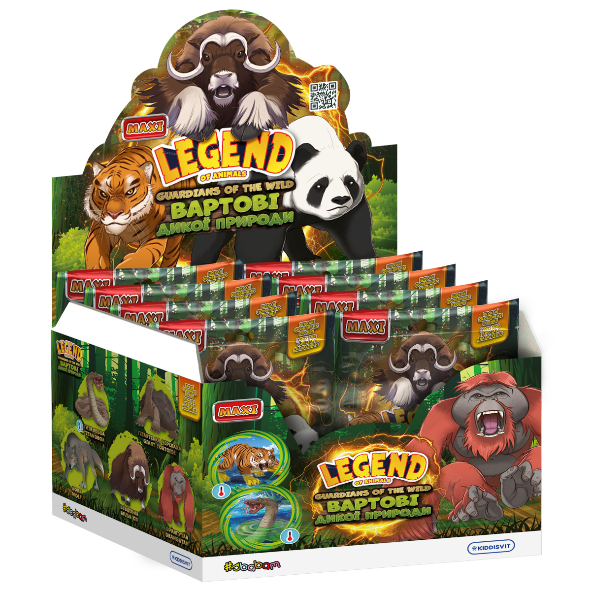 Animal Stretch Toy Display - Wildlife Guardians (10 pcs)