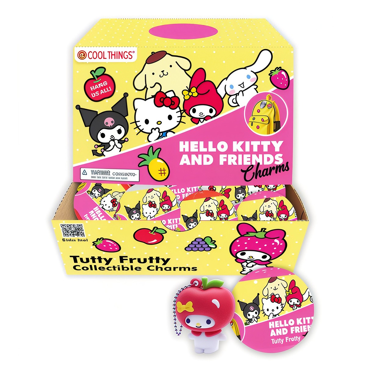 Cool Things Hello Kitty Charms Surprise Figure Display - Tutti-Frutti (24 pcs)