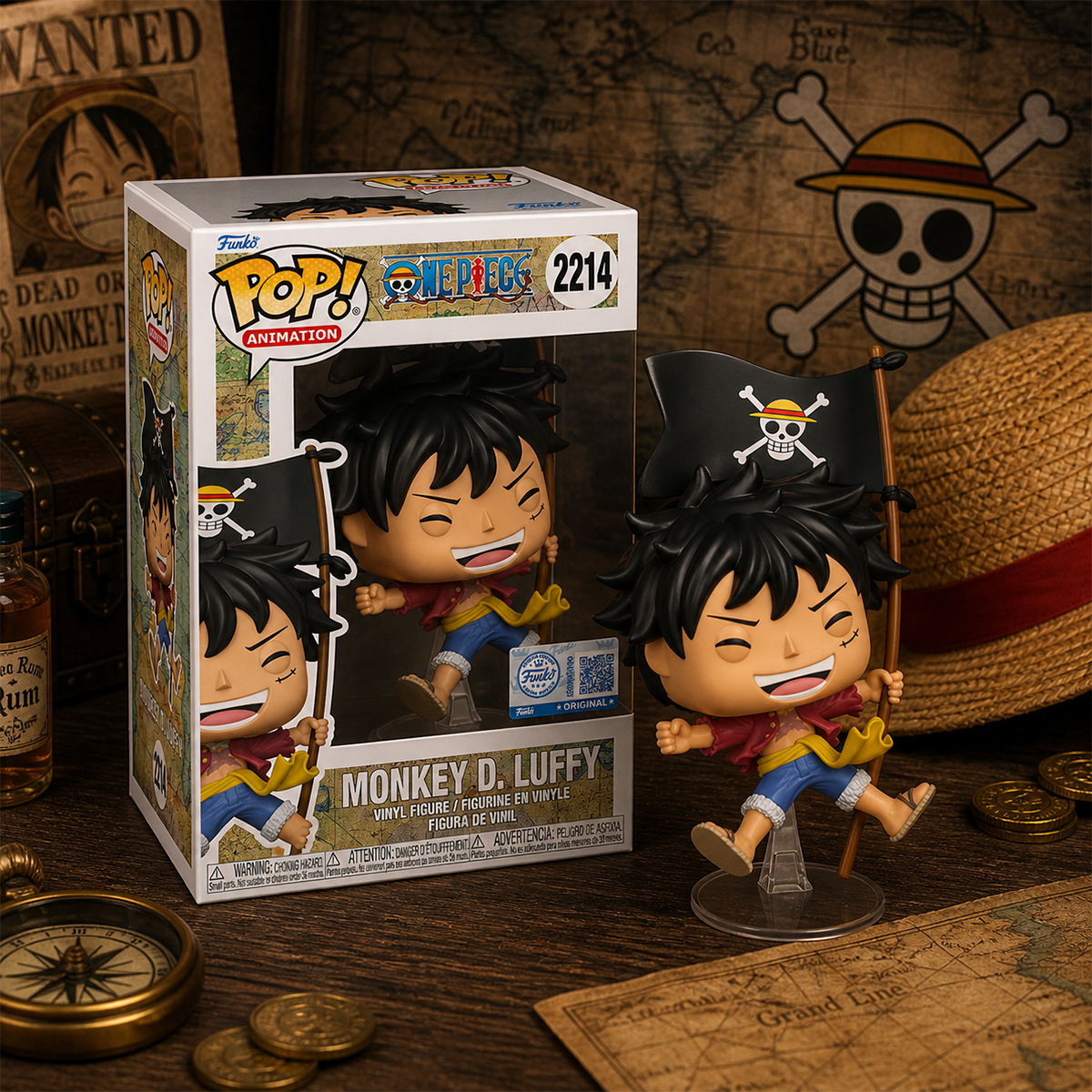 Игровая фигурка Funko POP! Snatch - Luffy with a Flag Игровая фигурка Funko POP! Snatch - Luffy with a Flag
