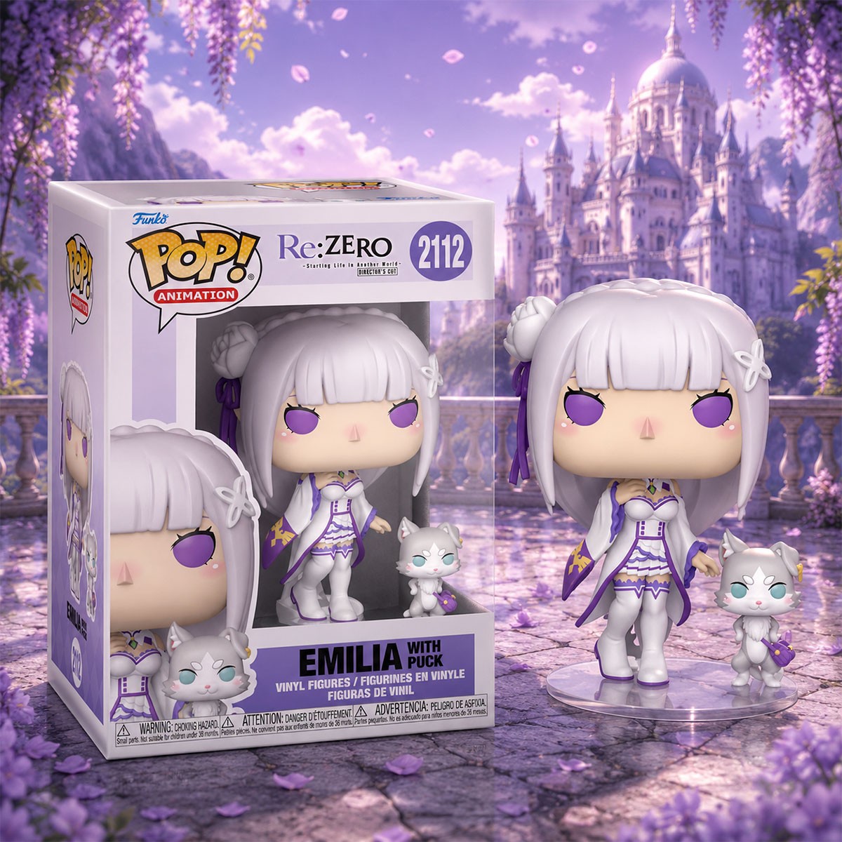 Набор игровых фигурок Funko POP! серии Re:ZERO - Эмилия с Паком Набор игровых фигурок Funko POP! серии Re:ZERO - Эмилия с Паком