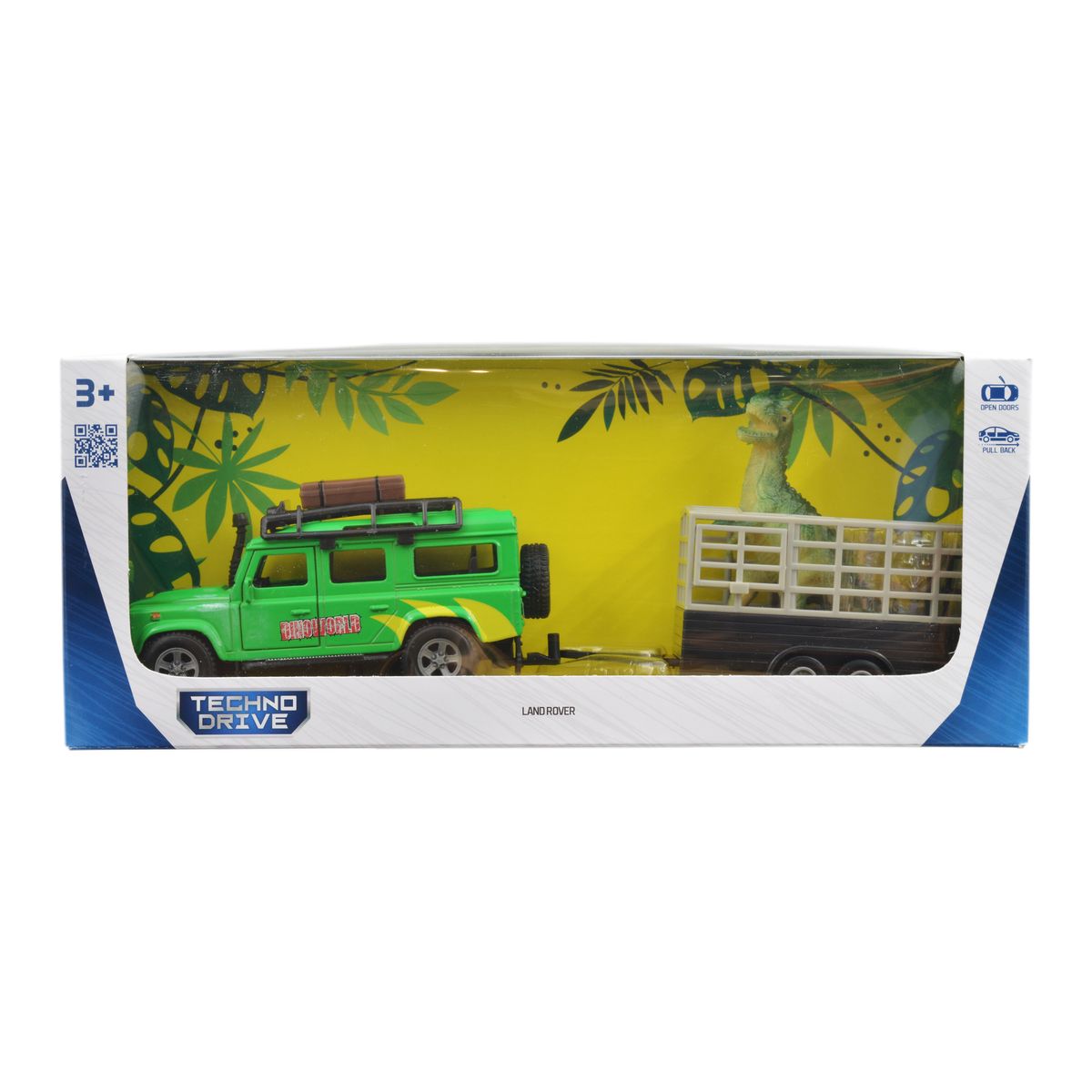 Playset – Land Rover (with trailer and dinosaur)