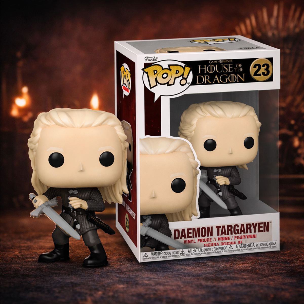Игровая фигурка Funko POP! серии Дом Дракона S4 - Деймон Таргариен с мечем Игровая фигурка Funko POP! серии Дом Дракона S4 - Деймон Таргариен с мечем