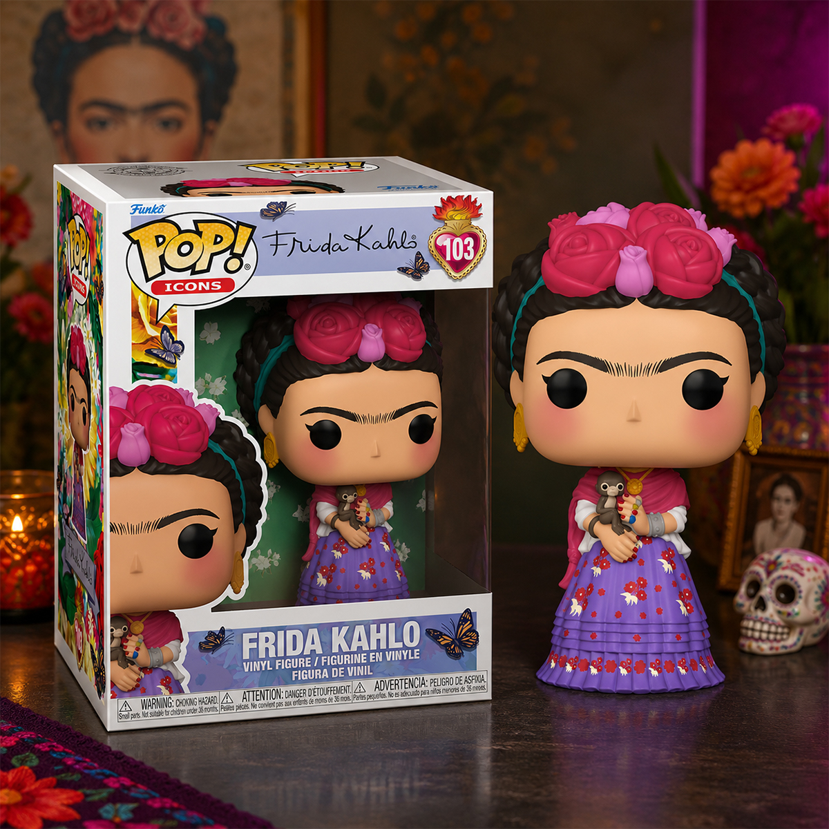 Funko POP! Icons Series - Frida Kahlo Figure