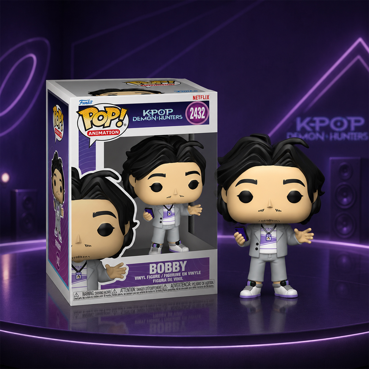 Funko POP! Figure from the K-Pop Demon Hunters Season 2 Series - Bobby Funko POP! Figure from the K-Pop Demon Hunters Season 2 Series - Bobby