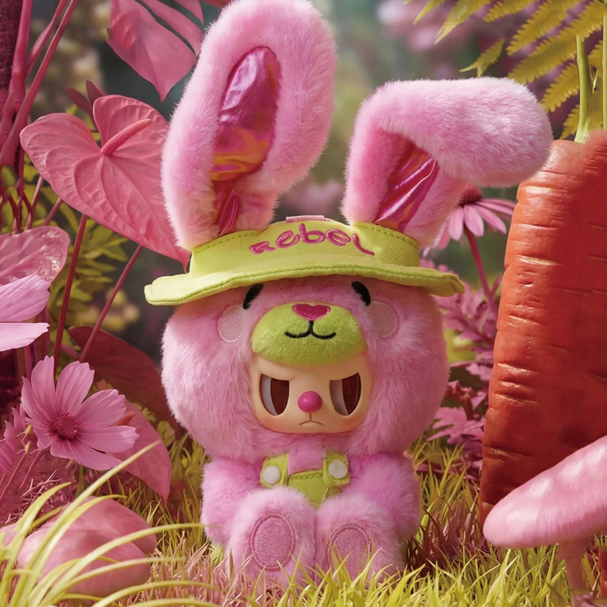 Колекційна м'яка іграшка з кільцем POP TOP Rebel Bear із серії Sweet Zoo — «Зоомалята»