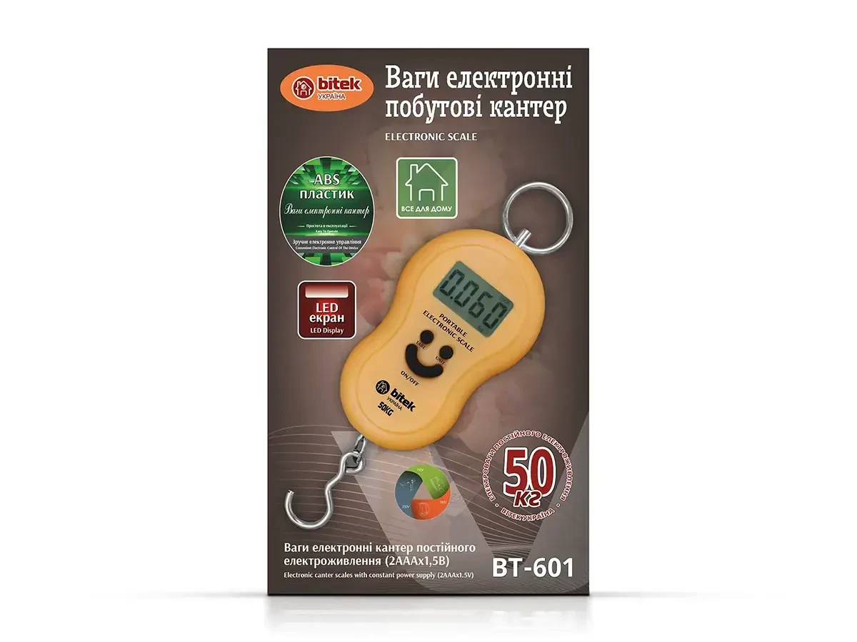 Весы электронные кантор 50кг BITEK BT-601