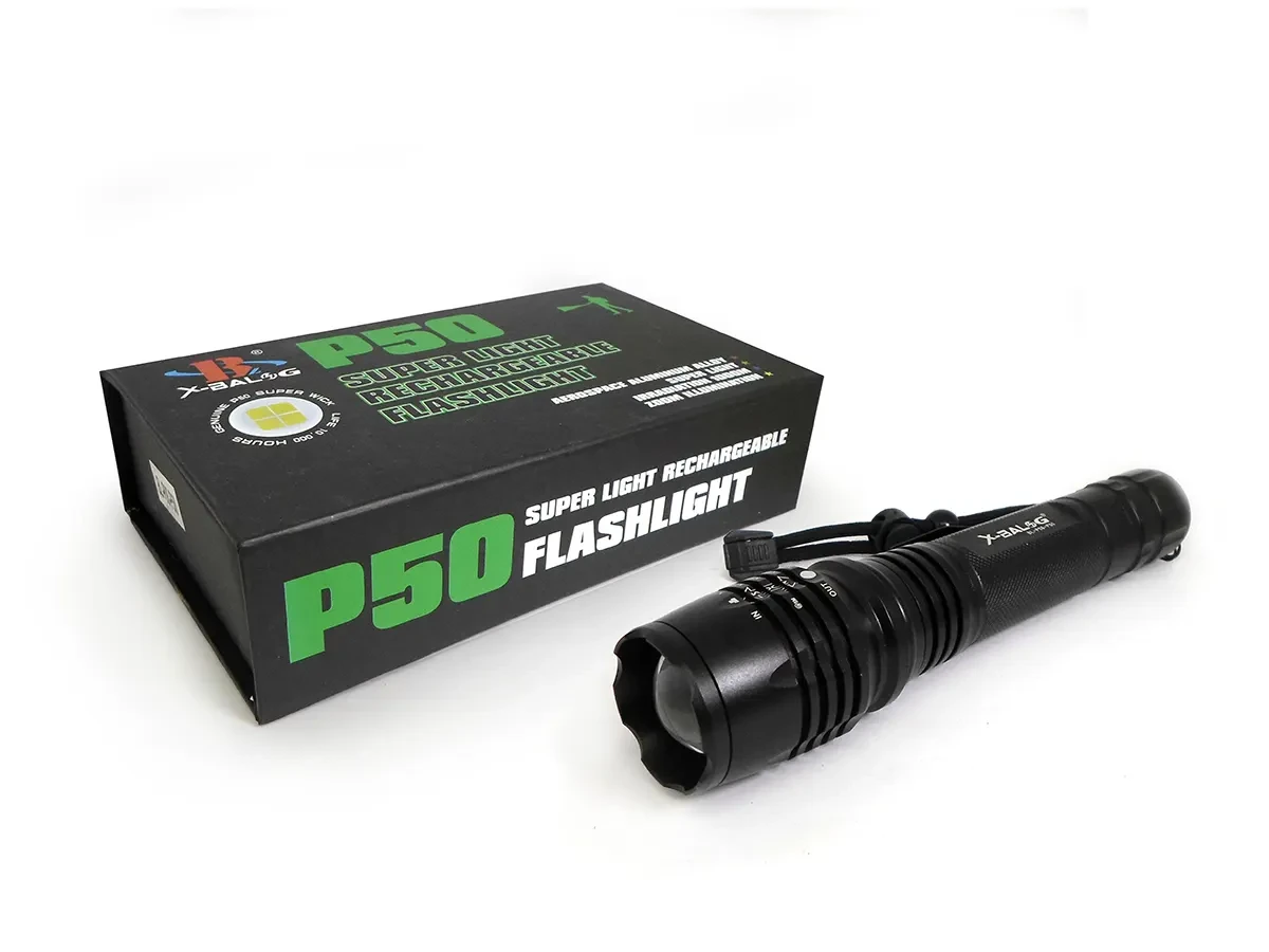 Police flashlight Bailong 2x18650 BL-P08-P50