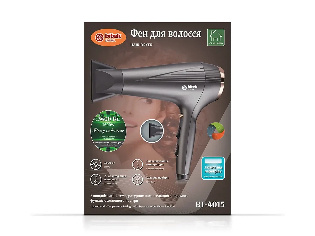 Hair dryer 3600W BITEK BT-4015