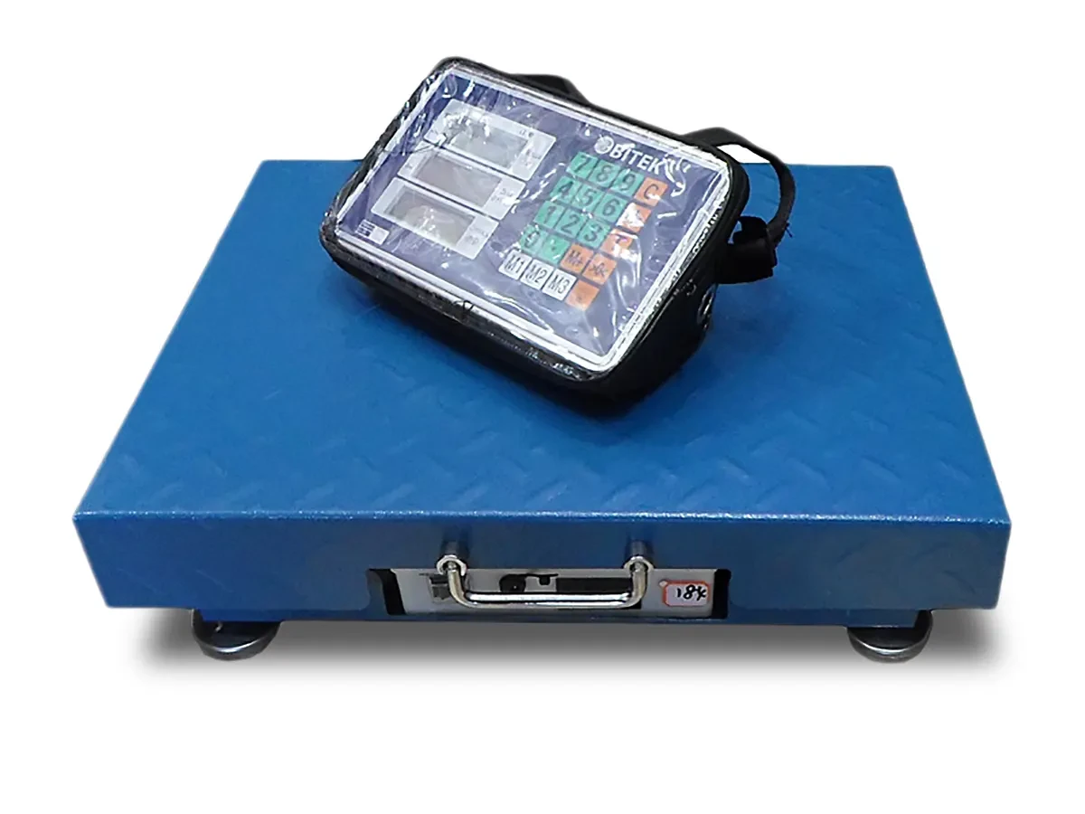 Electronic shopping scales WiFi 200kg 32x42cm 4V Blue BITEK TCS-R2-200