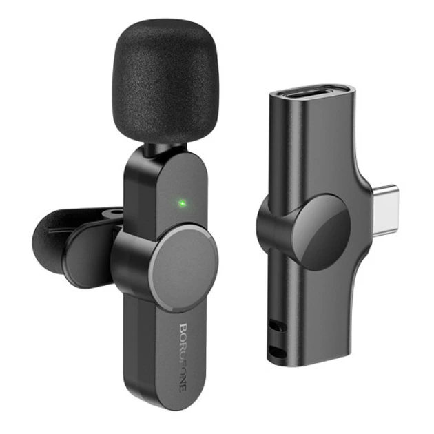 Мікрофон бездротовий цифровий Type-C Borofone Trophy Lavalier BFK12 6347