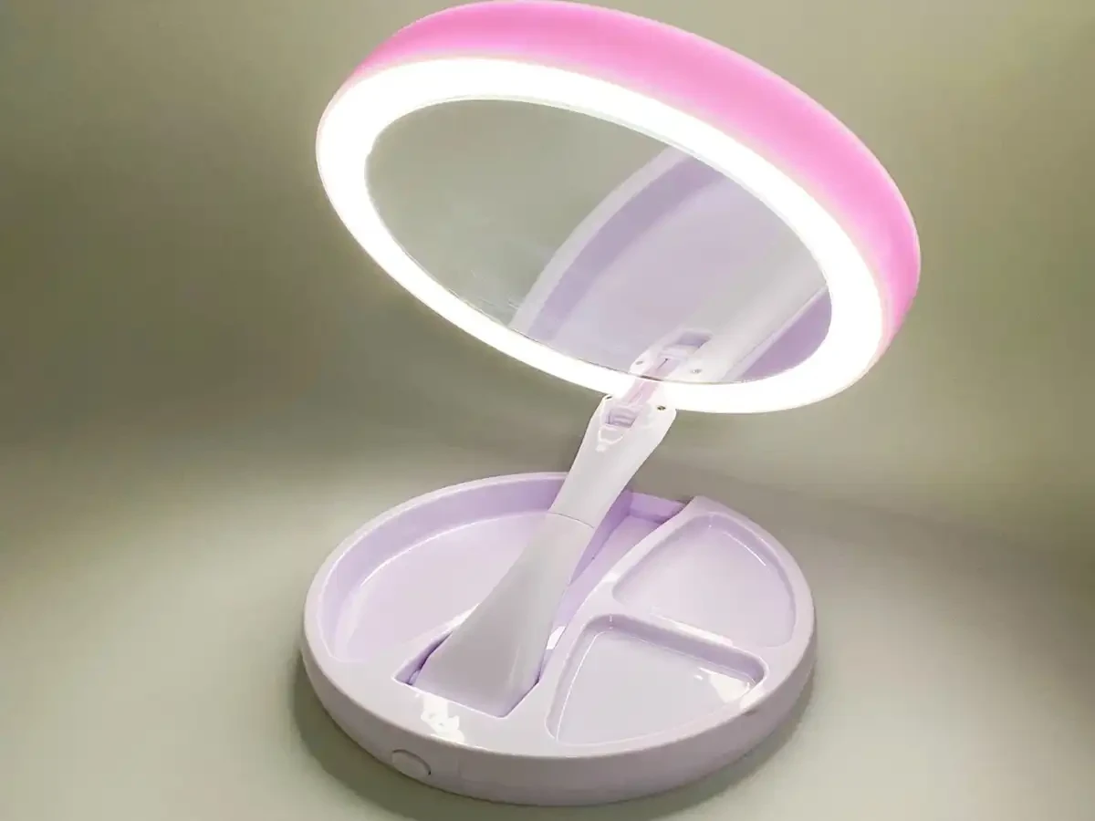 Cosmetic table mirror with LED lighting 00031 9701