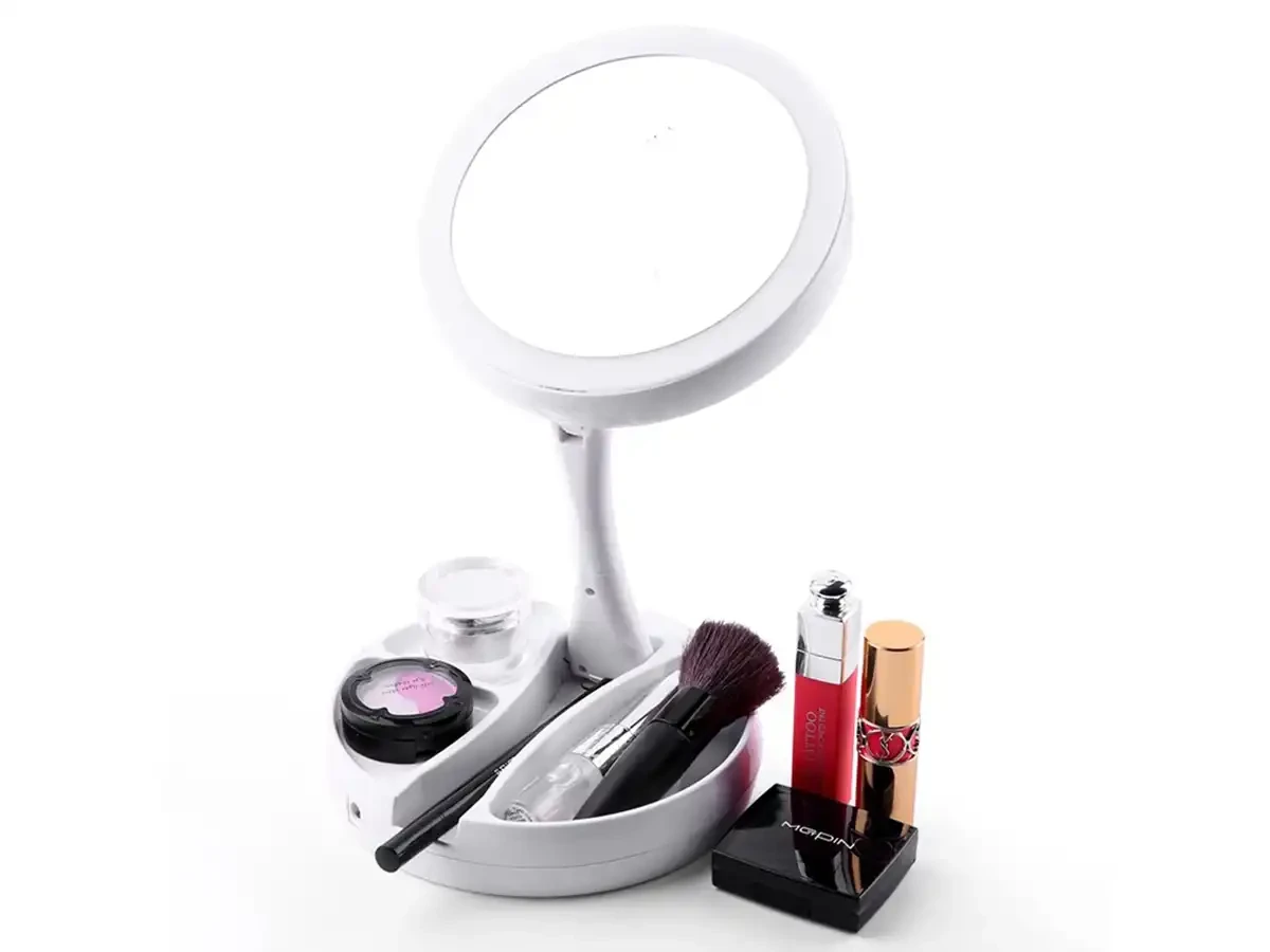 Cosmetic table mirror with LED lighting 00031 9701