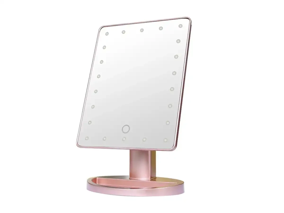Зеркало косметическое настольное с LED подсветкой 22led 00032 8689