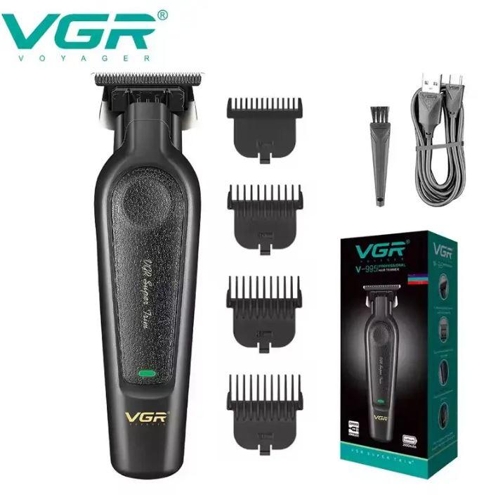 Professional cordless beard and mustache trimmer VGR V-995 with 4 interchangeable attachments 1.5-6 mm