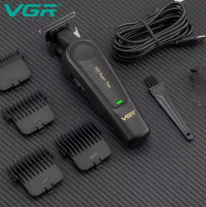 Professional cordless beard and mustache trimmer VGR V-995 with 4 interchangeable attachments 1.5-6 mm